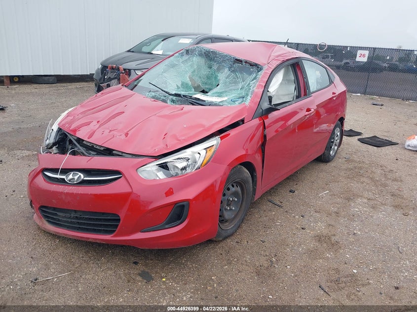 2017 Hyundai Accent VIN KMHCT4AE5HU346678 IAAI salvage auction — ROLLOVER, Salvage (Texas), sold $375 on 2026-07-21 (photo 2)