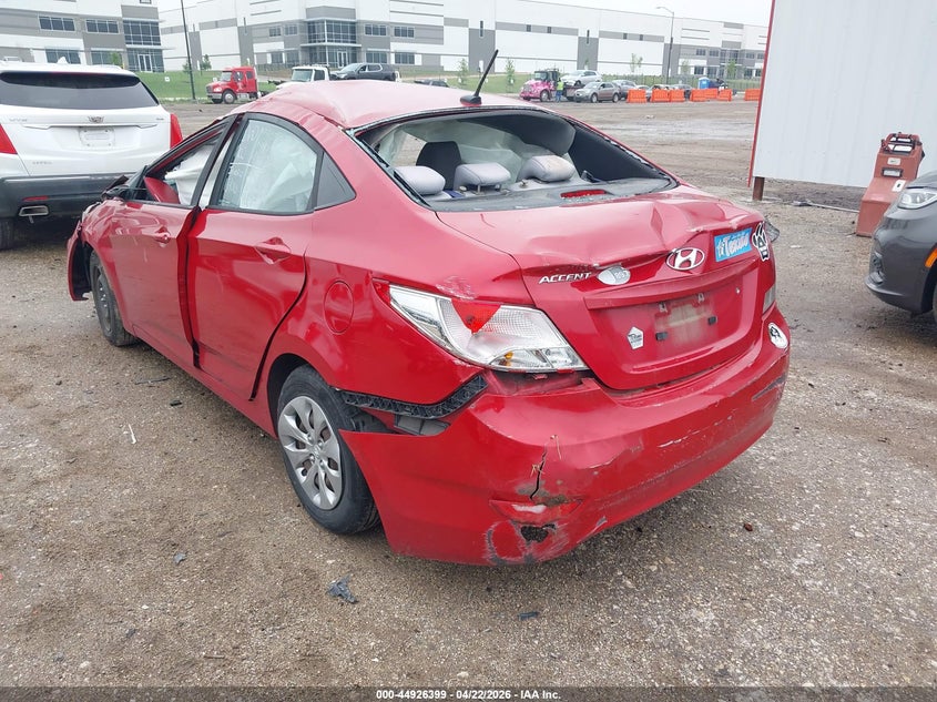 2017 Hyundai Accent VIN KMHCT4AE5HU346678 IAAI salvage auction — ROLLOVER, Salvage (Texas), sold $375 on 2026-07-21 (photo 3)