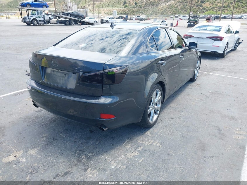 2009 Lexus Is 250 VIN JTHBK262X92089650 IAAI salvage auction — LEFT FRONT, Salvage (California), sold $975 on 2026-07-15 (photo 4)