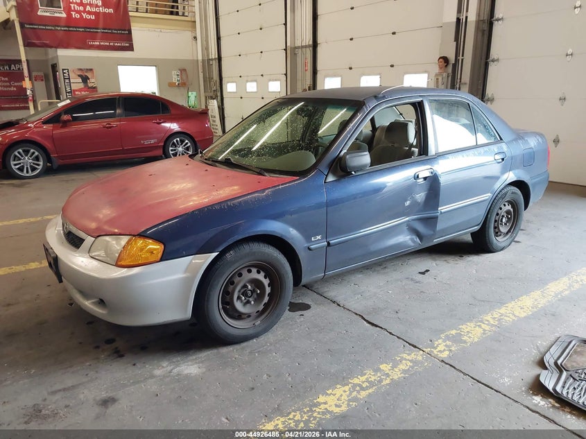 2000 Mazda Protege VIN JM1BJ2223Y0305441 IAAI salvage auction — LEFT SIDE, Salvage (Oregon), sold $100 on 2026-07-09 (photo 2)
