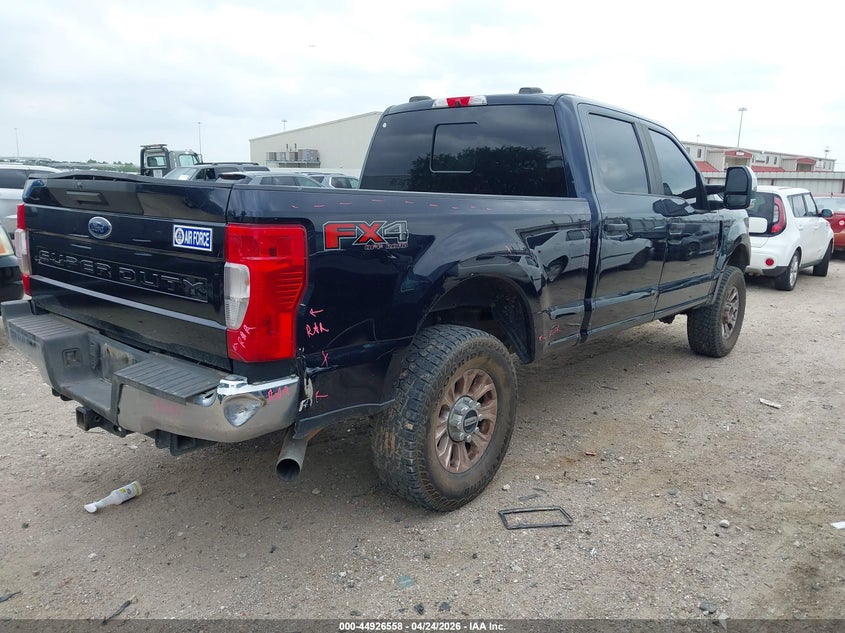 2021 Ford F250 VIN 1FT7W2BN2MEC59549 IAAI salvage auction — FRONT END, Original (Texas), sold $13,750 on 2026-07-09 (photo 4)