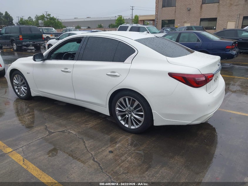 2018 Infiniti Q50 VIN JN1CV7AP7JM240193 IAAI salvage auction — ROOF, Salvage Title, sold $2,600 on 2026-07-27 (photo 3)
