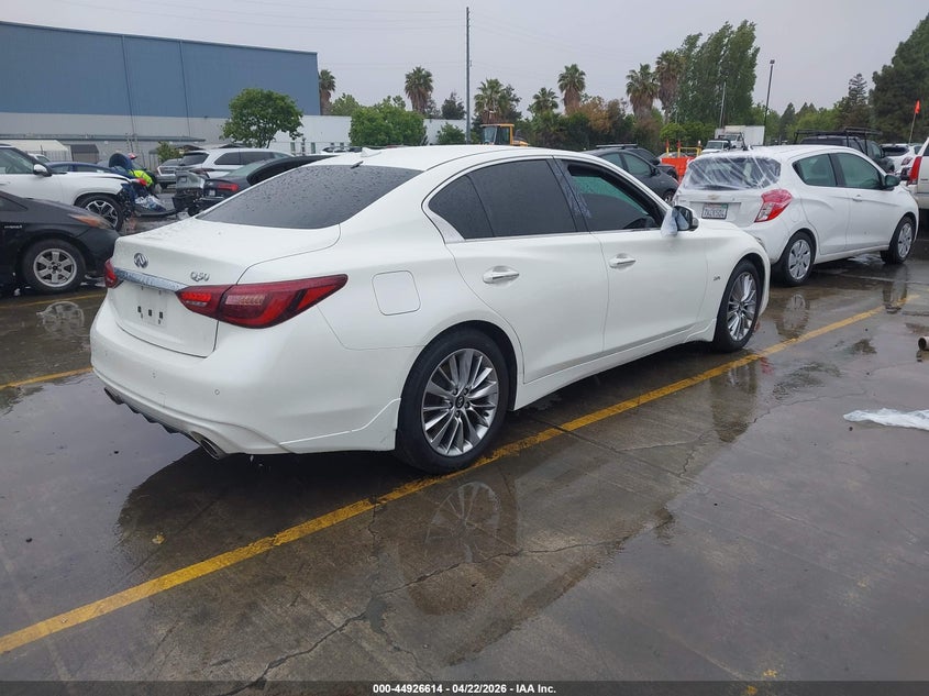 2018 Infiniti Q50 VIN JN1CV7AP7JM240193 IAAI salvage auction — ROOF, Salvage Title, sold $2,600 on 2026-07-27 (photo 4)