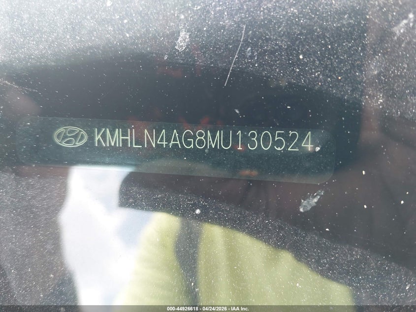 2021 Hyundai Elantra VIN KMHLN4AG8MU130524 IAAI salvage auction — FRONT & REAR, Salvage Title, sold $2,750 on 2026-07-29 (photo 9)