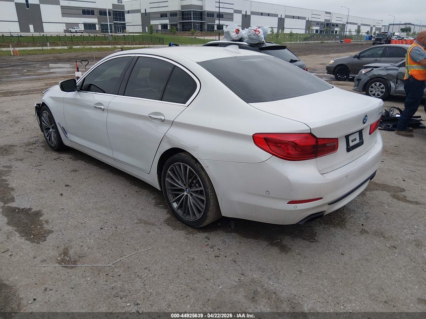 2018 BMW 5er VIN WBAJE5C50JWA95507 IAAI salvage auction — LEFT FRONT, Original (Texas), sold $8,300 on 2026-07-28 (photo 3)