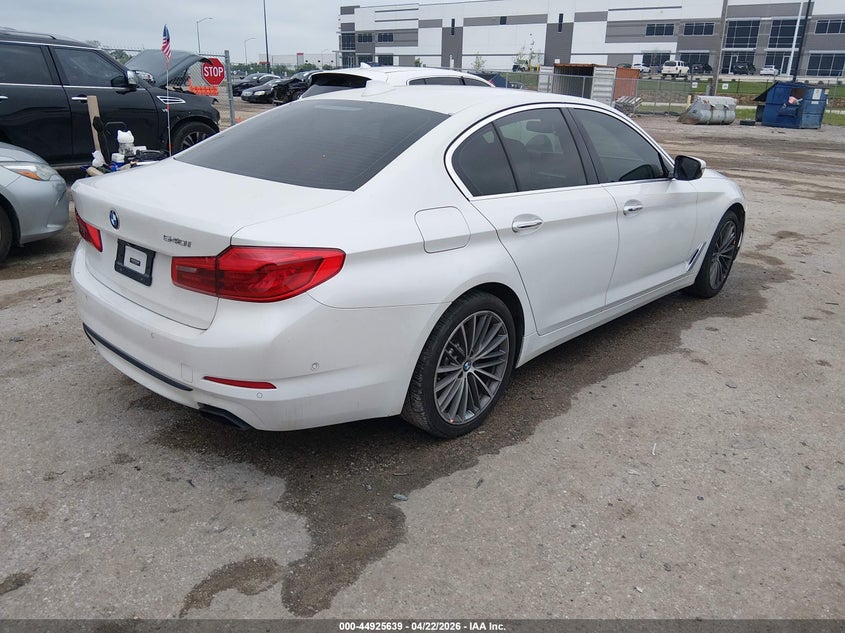 2018 BMW 5er VIN WBAJE5C50JWA95507 IAAI salvage auction — LEFT FRONT, Original (Texas), sold $8,300 on 2026-07-28 (photo 4)