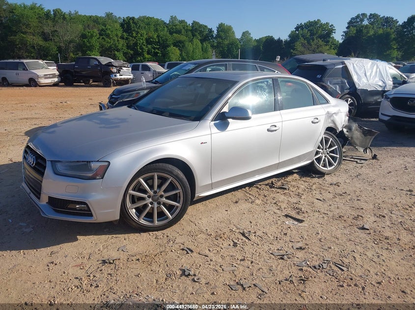 2014 Audi A4 VIN WAUEFAFL2EN035187 IAAI salvage auction — LEFT REAR, Salvage (North Carolina), sold $1,100 on 2026-07-06 (photo 2)