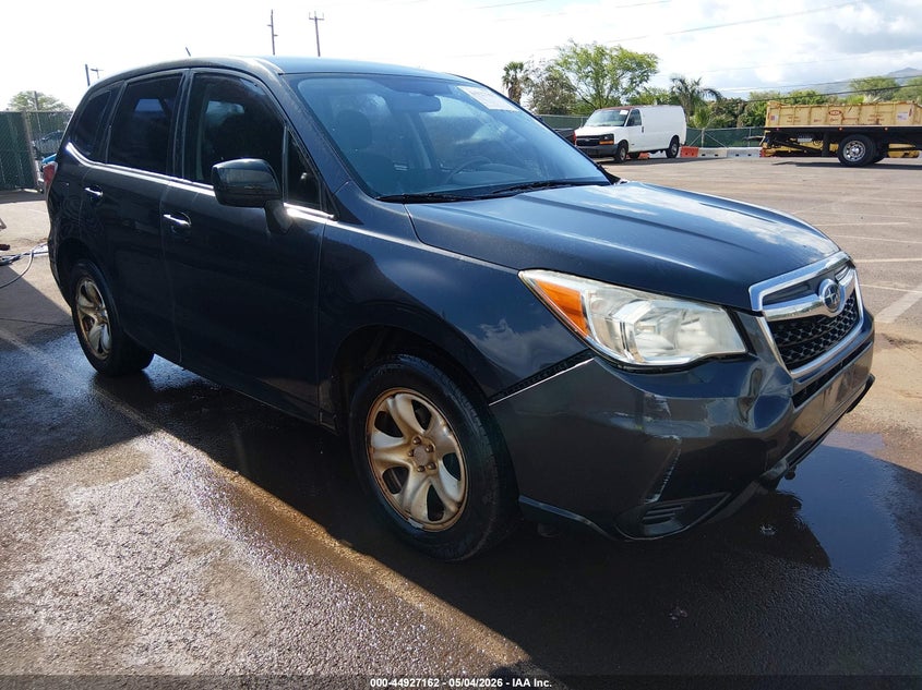 2014 Subaru Forester VIN JF2SJAACXEH512623 IAAI salvage auction — FRONT END, Clear (Hawaii), sold $100 on 2026-07-28 (photo 1)