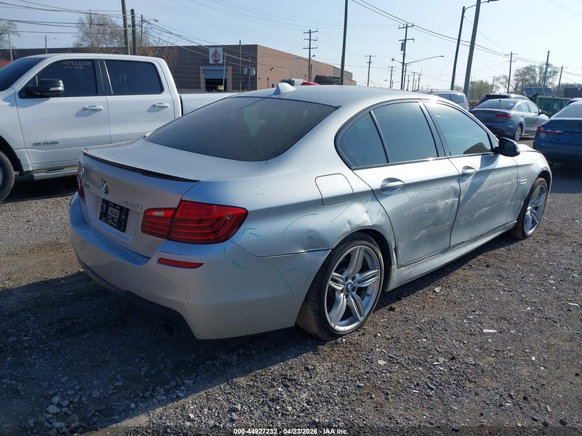 2015 BMW 5er VIN WBA5B3C58FD545287 IAAI salvage auction — SIDE, Clear (Michigan), sold $1,550 on 2026-07-20 (photo 4)