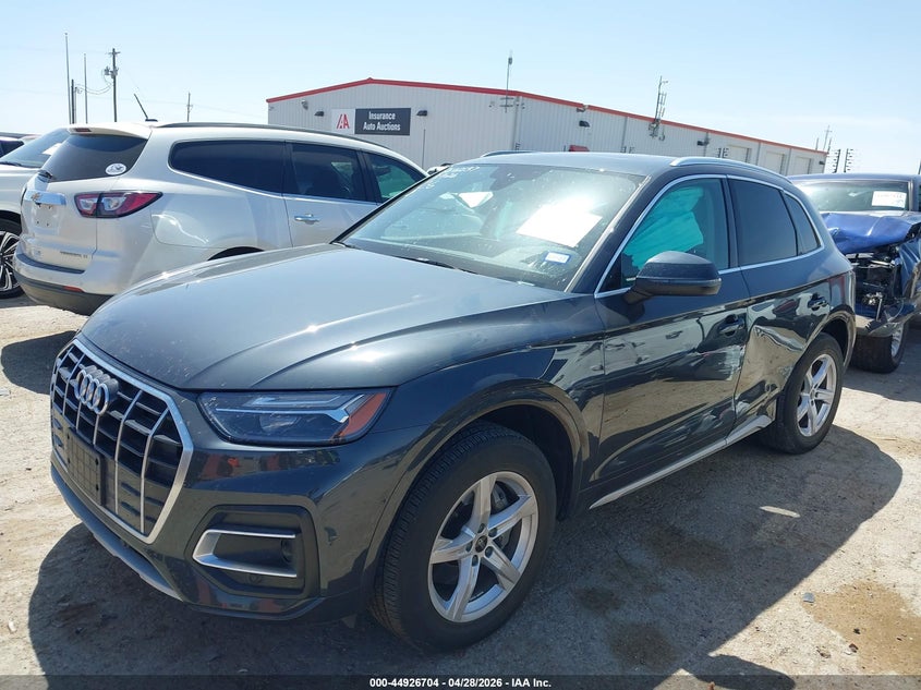 2023 Audi Q5 VIN WA1ABAFY0P2106054 IAAI salvage auction — LEFT REAR, Original (Texas), sold $12,750 on 2026-07-21 (photo 2)