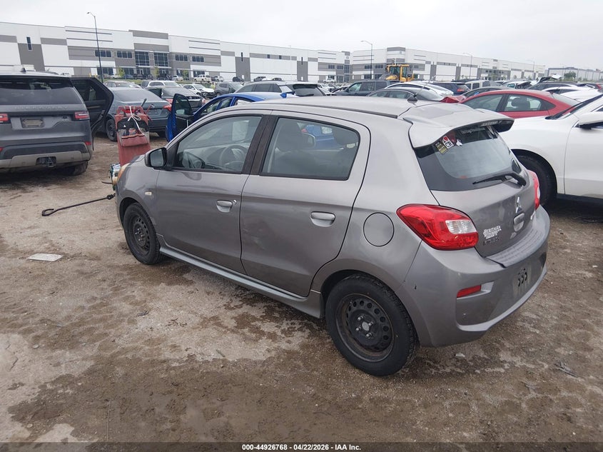 2017 Mitsubishi Mirage VIN ML32A3HJ2HH021114 IAAI salvage auction — RIGHT FRONT, Salvage Title, sold $725 on 2026-07-21 (photo 3)