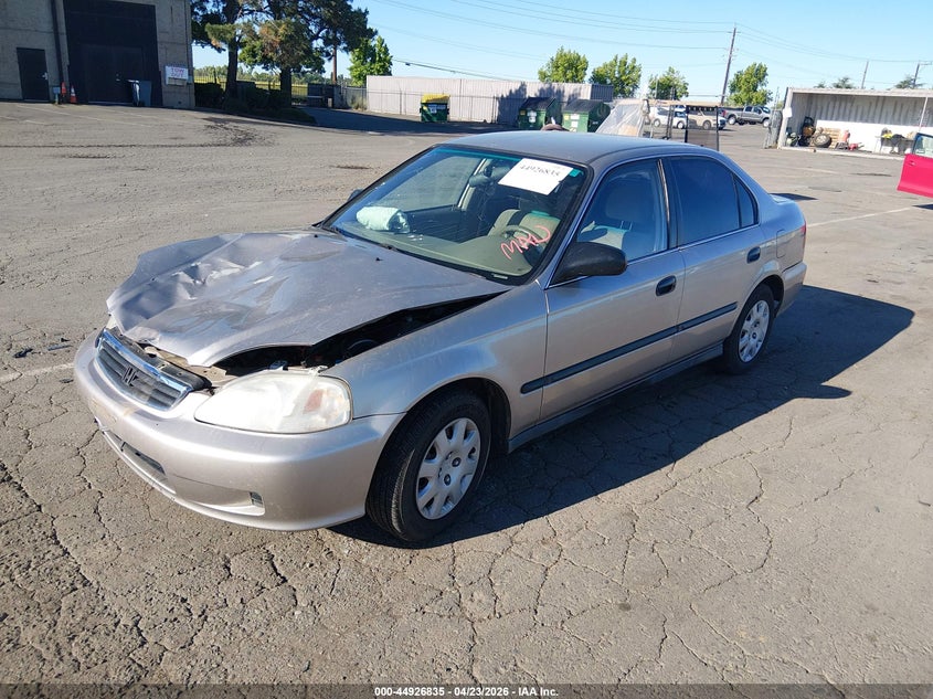 2000 Honda Civic VIN 2HGEJ6676YH536714 IAAI salvage auction — FRONT END, Salvage (California), sold $400 on 2026-07-09 (photo 2)