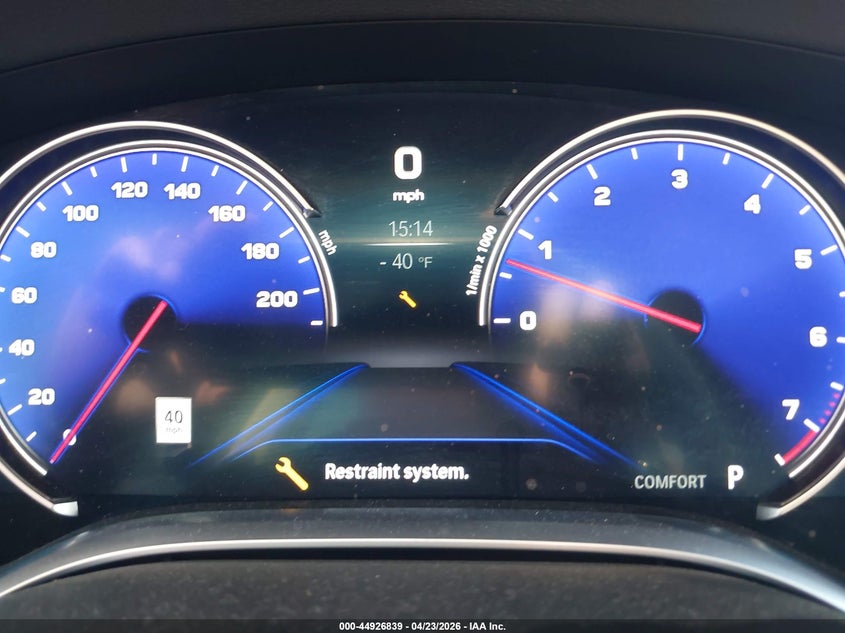 2019 BMW 7er VIN WBA7E2C56KB217785 IAAI salvage auction — FRONT END, Salvage Title, sold $11,100 on 2026-07-06 (photo 7)