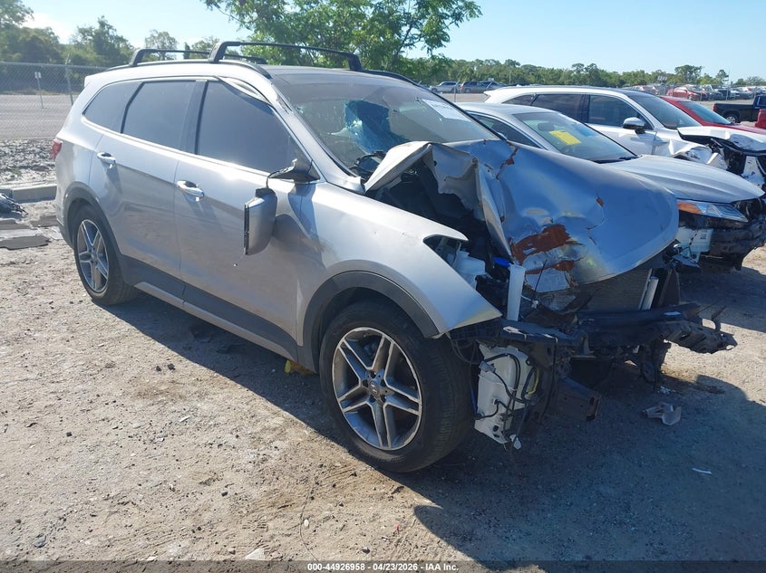 2017 Hyundai Santa fe VIN KM8SR4HF1HU200478 IAAI salvage auction — FRONT END, Clear (Florida), sold $1,100 on 2026-07-16 (photo 1)