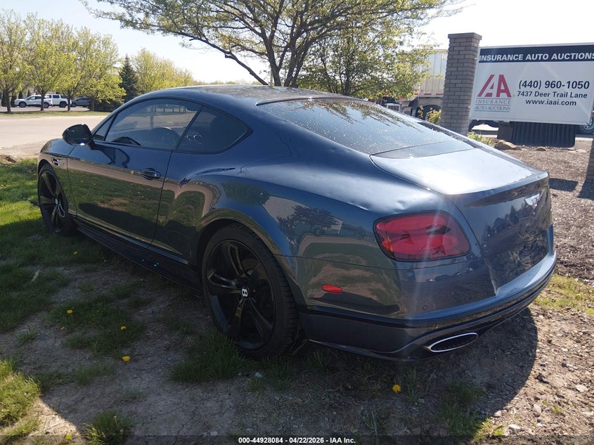2017 Bentley Continental gt VIN SCBFY7ZA5HC060280 IAAI salvage auction — HAIL, Salvage (Ohio), sold $50,800 on 2026-07-07 (photo 3)