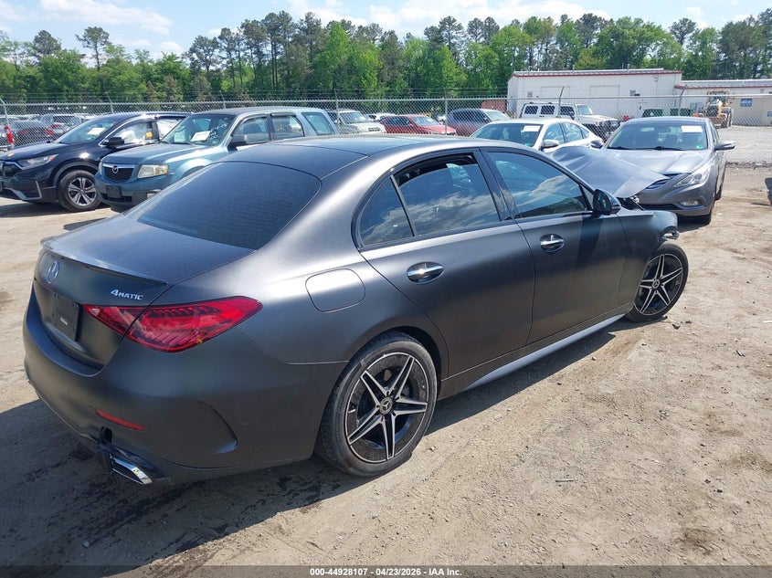 2024 Mercedes-benz C-klasse VIN W1KAF4HB9RR170467 IAAI salvage auction — FRONT END, Salvage Title, sold $6,000 on 2026-07-31 (photo 4)