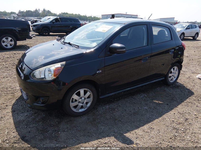 2015 Mitsubishi Mirage VIN ML32A4HJXFH002751 IAAI salvage auction — RIGHT REAR, Salvage (South Carolina), sold $700 on 2026-07-15 (photo 2)