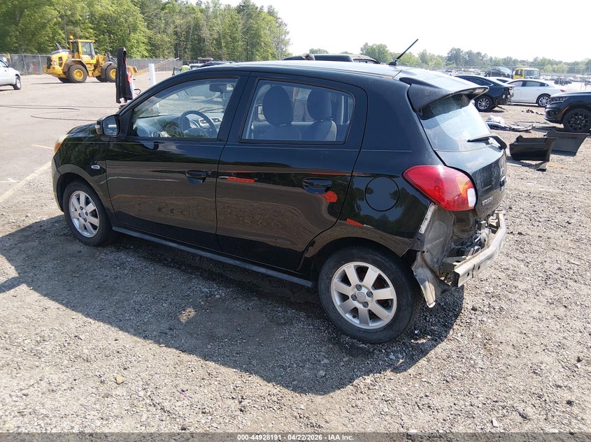 2015 Mitsubishi Mirage VIN ML32A4HJXFH002751 IAAI salvage auction — RIGHT REAR, Salvage (South Carolina), sold $700 on 2026-07-15 (photo 3)