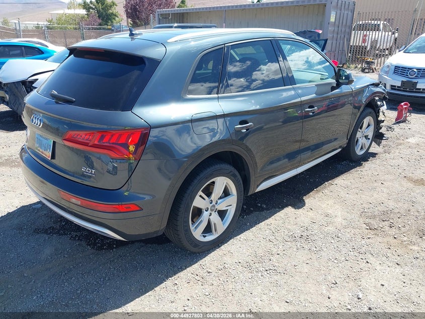 2018 Audi Q5 VIN WA1ANAFY2J2011963 IAAI salvage auction — FRONT END, Salvage (Nevada), sold $4,600 on 2026-07-24 (photo 4)