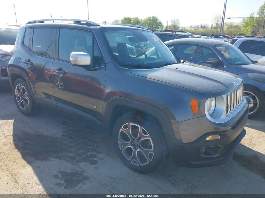 2017 Jeep Renegade VIN ZACCJADB6HPG45527 IAAI salvage auction — VANDALISM, Salvage (Ohio), sold $1,000 on 2026-07-28 (photo 1)