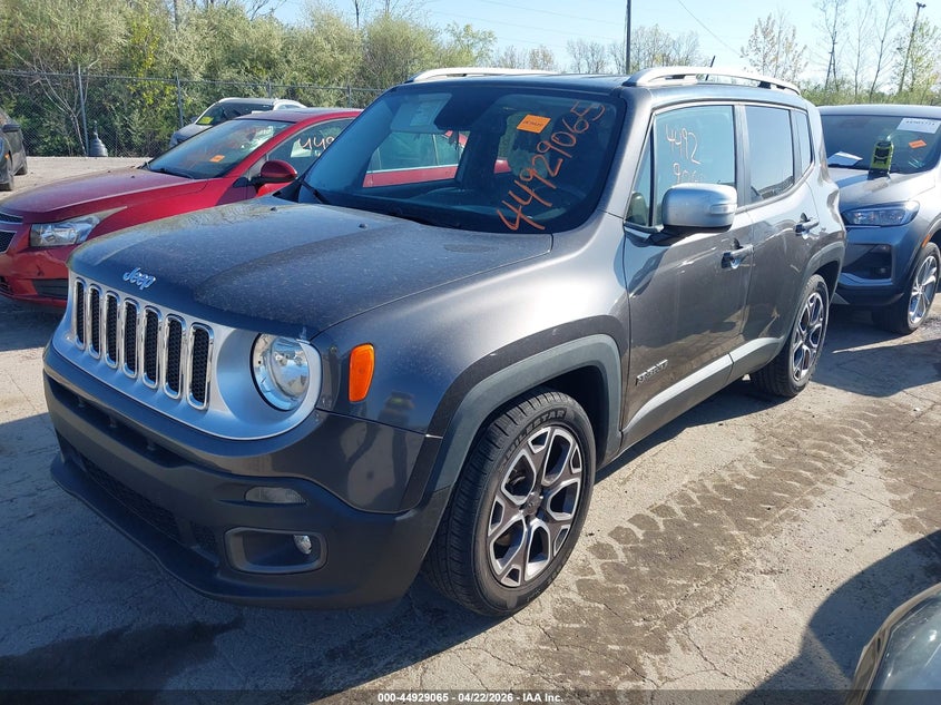 2017 Jeep Renegade VIN ZACCJADB6HPG45527 IAAI salvage auction — VANDALISM, Salvage (Ohio), sold $1,000 on 2026-07-28 (photo 2)
