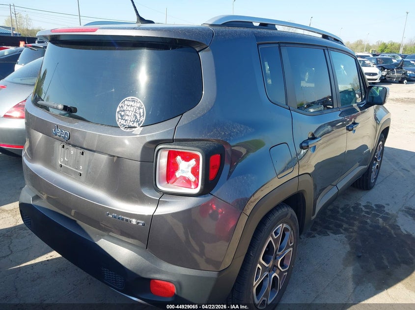 2017 Jeep Renegade VIN ZACCJADB6HPG45527 IAAI salvage auction — VANDALISM, Salvage (Ohio), sold $1,000 on 2026-07-28 (photo 4)