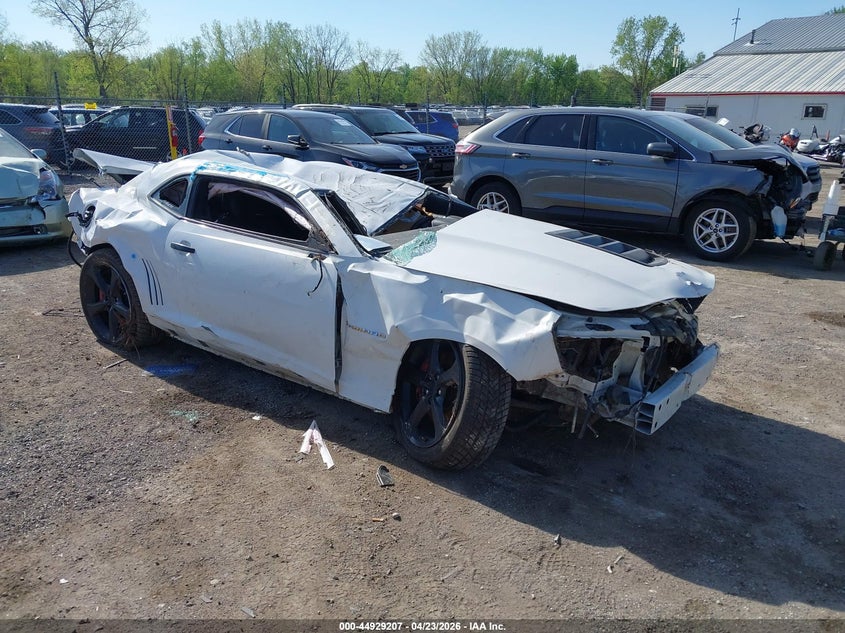 2015 Chevrolet Camaro VIN 2G1FK1EJ6F9205650 IAAI salvage auction — ROLLOVER, Junking Certificate (Iowa), sold $1,000 on 2026-07-28 (photo 1)