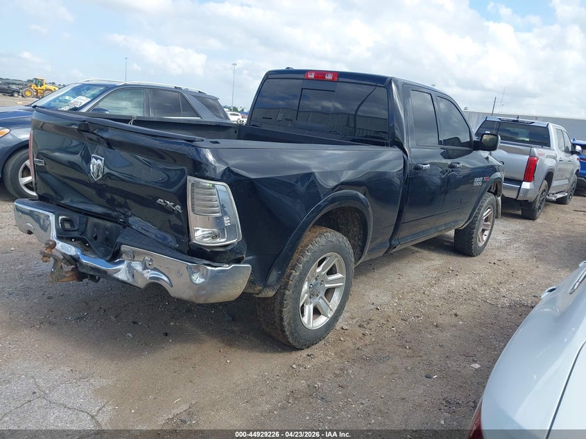 2015 Ram 1500 VIN 1C6RR7JM7FS572498 IAAI salvage auction — REAR END, Salvage Title, sold $3,150 on 2026-07-09 (photo 4)