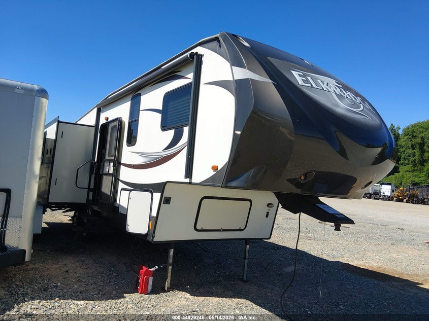2015 Heartland Elkridge VIN 5SFRG3126FE290063 IAAI salvage auction — WATER/FLOOD, Salvage (North Carolina), sold $3,050 on 2026-07-06 (photo 1)