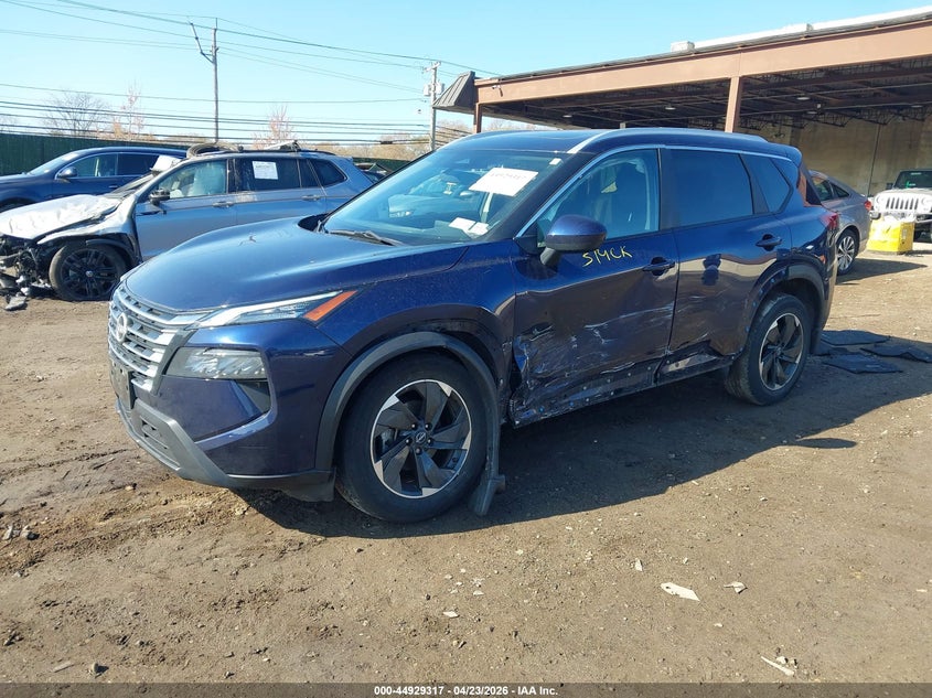 2024 Nissan Rogue VIN JN8BT3BB7RW448640 IAAI salvage auction — LEFT SIDE, Mv-907A (New York), sold $7,450 on 2026-07-21 (photo 2)