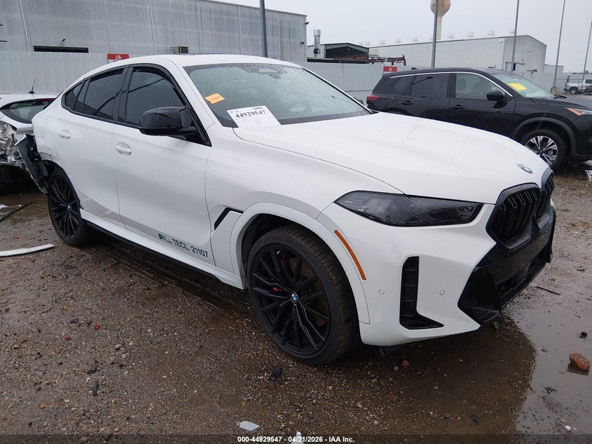 2024 BMW X6 VIN 5UX43EX08R9V08493 IAAI salvage auction — REAR END, Salvage Title, sold $29,250 on 2026-08-27 (photo 1)