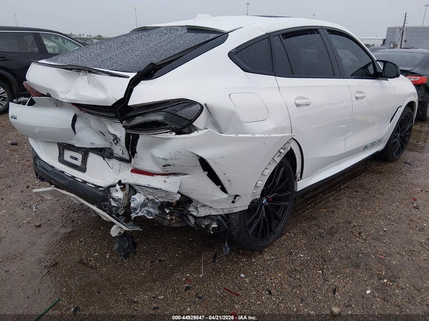 2024 BMW X6 VIN 5UX43EX08R9V08493 IAAI salvage auction — REAR END, Salvage Title, sold $29,250 on 2026-08-27 (photo 4)