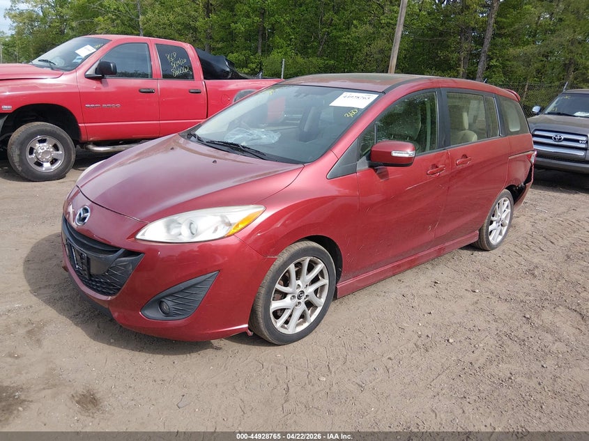 2014 Mazda 5 VIN JM1CW2DL0E0166280 IAAI salvage auction — REAR END, Salvage - Greater Than 75% (Maryland), sold $1,650 on 2026-07-08 (photo 2)