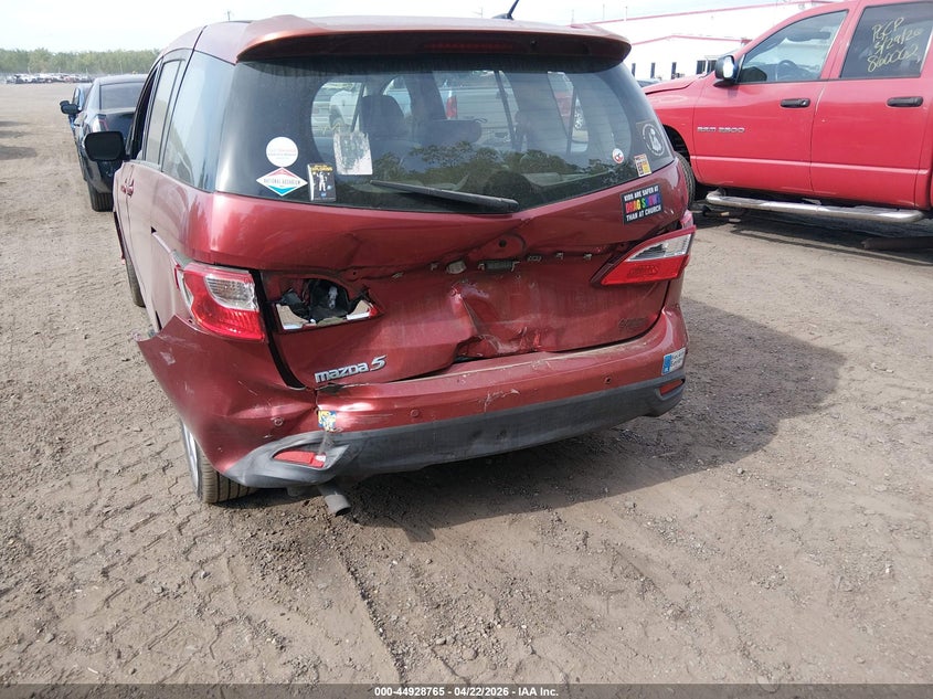 2014 Mazda 5 VIN JM1CW2DL0E0166280 IAAI salvage auction — REAR END, Salvage - Greater Than 75% (Maryland), sold $1,650 on 2026-07-08 (photo 6)