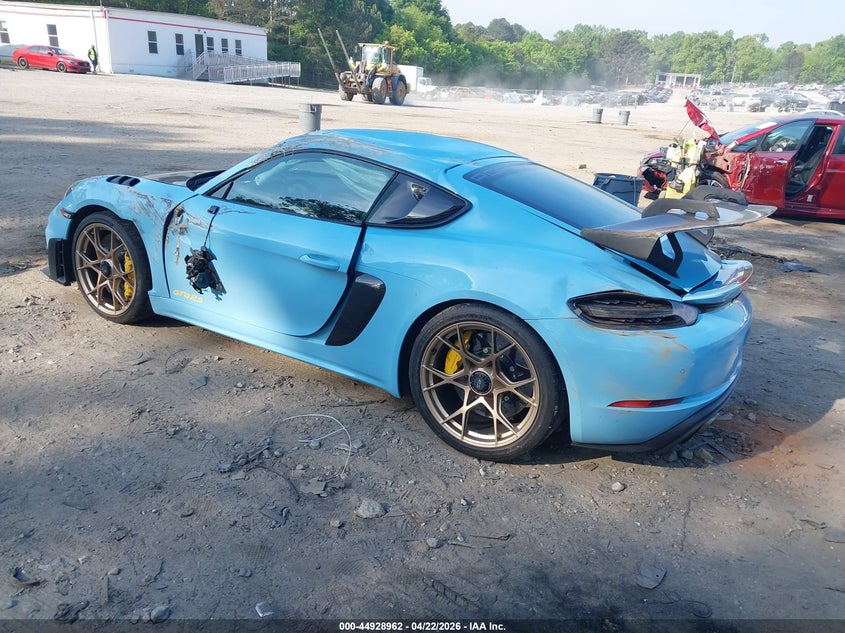 2023 Porsche 718 cayman VIN WP0AE2A85PS280695 IAAI salvage auction — ROLLOVER, Rebuildable (Florida), sold $40,250 on 2026-07-24 (photo 3)