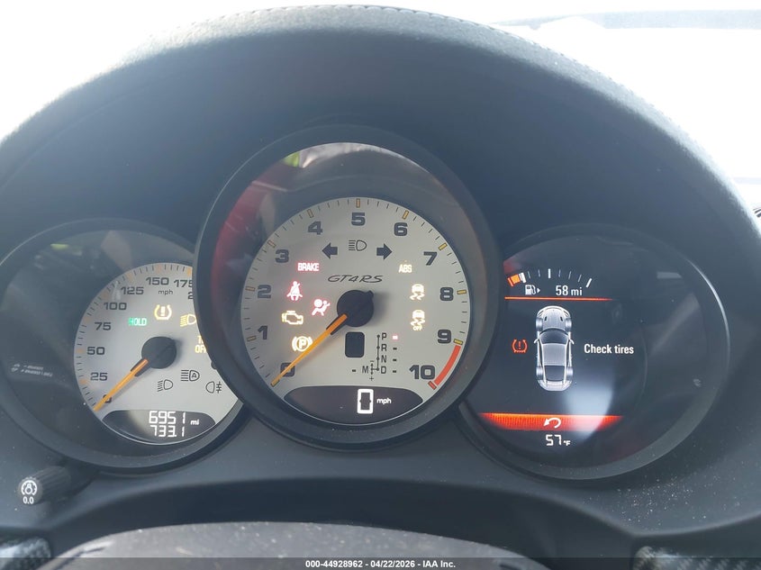 2023 Porsche 718 cayman VIN WP0AE2A85PS280695 IAAI salvage auction — ROLLOVER, Rebuildable (Florida), sold $40,250 on 2026-07-24 (photo 7)