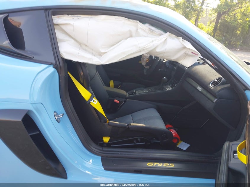 2023 Porsche 718 cayman VIN WP0AE2A85PS280695 IAAI salvage auction — ROLLOVER, Rebuildable (Florida), sold $40,250 on 2026-07-24 (photo 8)