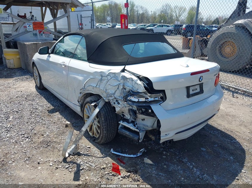 2016 BMW 2er VIN WBA1K9C57GV321974 IAAI salvage auction — REAR END, Salvage Title, sold $2,450 on 2026-07-09 (photo 3)