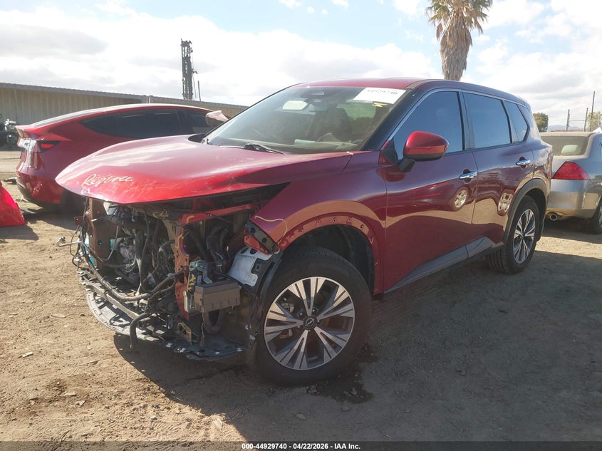 2023 Nissan Rogue VIN JN8BT3BA6PW012799 IAAI salvage auction — FRONT END, Salvage (California), sold $4,650 on 2026-07-08 (photo 2)