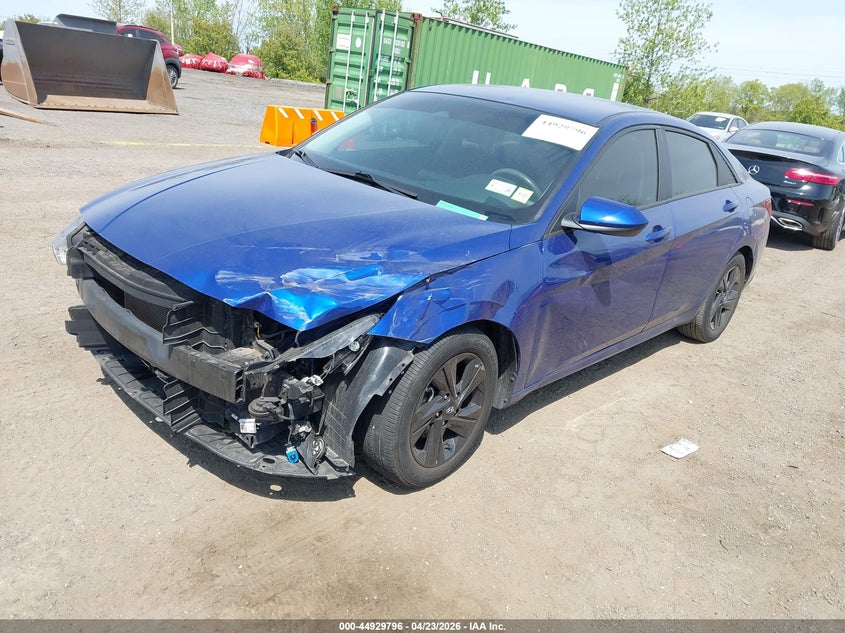 2021 Hyundai Elantra VIN 5NPLM4AG6MH001182 IAAI salvage auction — FRONT END, Salvage Title, sold $2,600 on 2026-07-07 (photo 2)