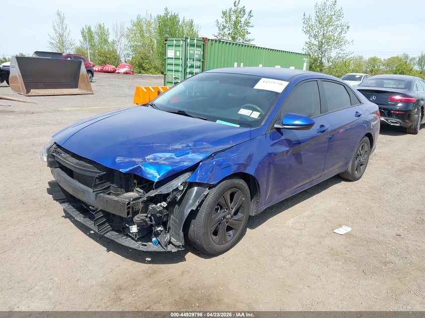 2021 Hyundai Elantra VIN 5NPLM4AG6MH001182 IAAI salvage auction — FRONT END, Salvage Title, sold $2,600 on 2026-07-07 (photo 6)