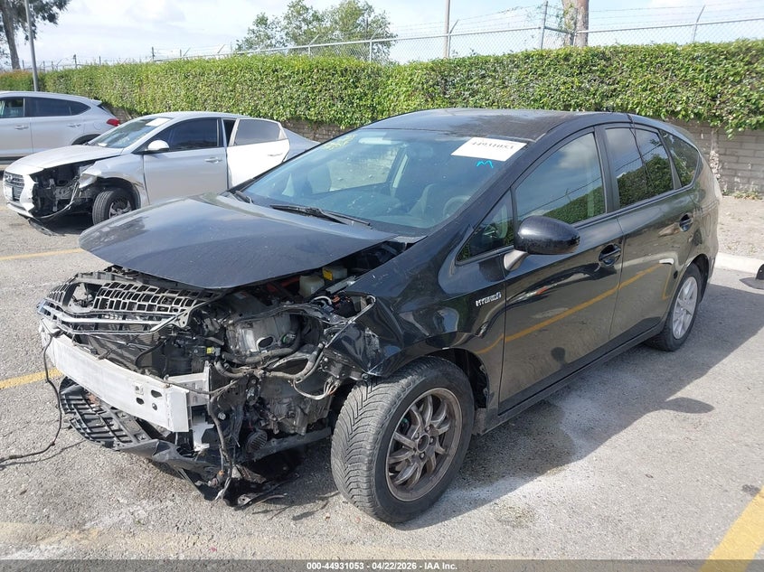 2012 Toyota Prius v VIN JTDZN3EU8C3087915 IAAI salvage auction — FRONT END, Salvage (California), sold $3,000 on 2026-07-14 (photo 2)