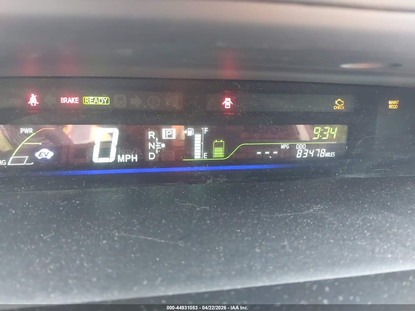 2012 Toyota Prius v VIN JTDZN3EU8C3087915 IAAI salvage auction — FRONT END, Salvage (California), sold $3,000 on 2026-07-14 (photo 7)