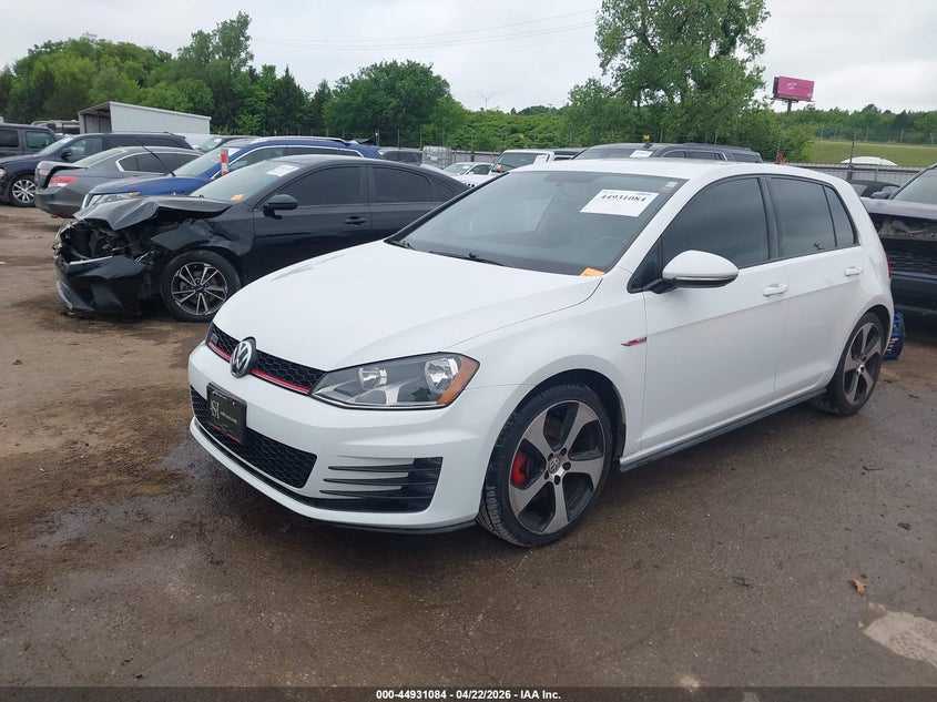 2016 Volkswagen Golf gti VIN 3VW4T7AU3GM018452 IAAI salvage auction — RIGHT SIDE, Clear (Oklahoma), sold $3,125 on 2026-07-08 (photo 2)