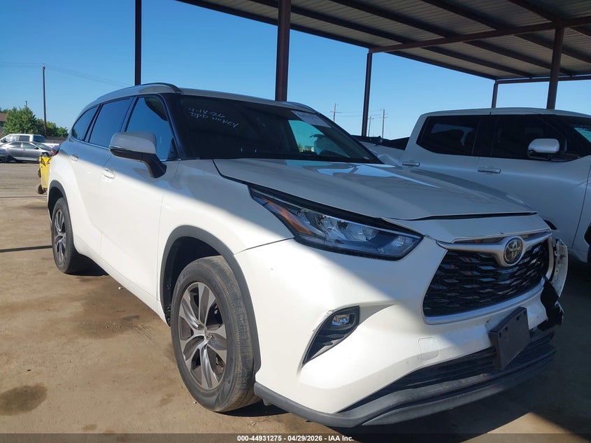 2020 Toyota Highlander VIN 5TDHZRAH6LS501526 IAAI salvage auction — FRONT END, Salvage (California), sold $11,700 on 2026-07-14 (photo 1)