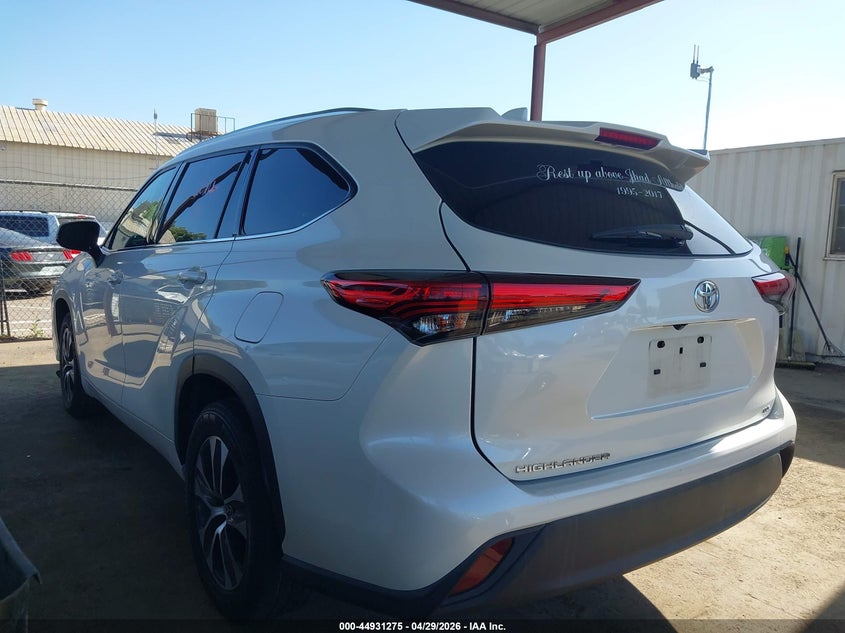 2020 Toyota Highlander VIN 5TDHZRAH6LS501526 IAAI salvage auction — FRONT END, Salvage (California), sold $11,700 on 2026-07-14 (photo 3)