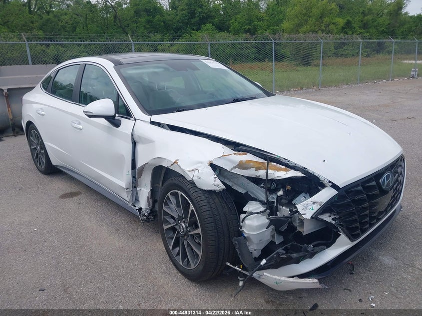 2021 Hyundai Sonata VIN KMHL34J29MA154942 IAAI salvage auction — RIGHT FRONT, Salvage (Louisiana), sold $6,100 on 2026-07-21 (photo 1)