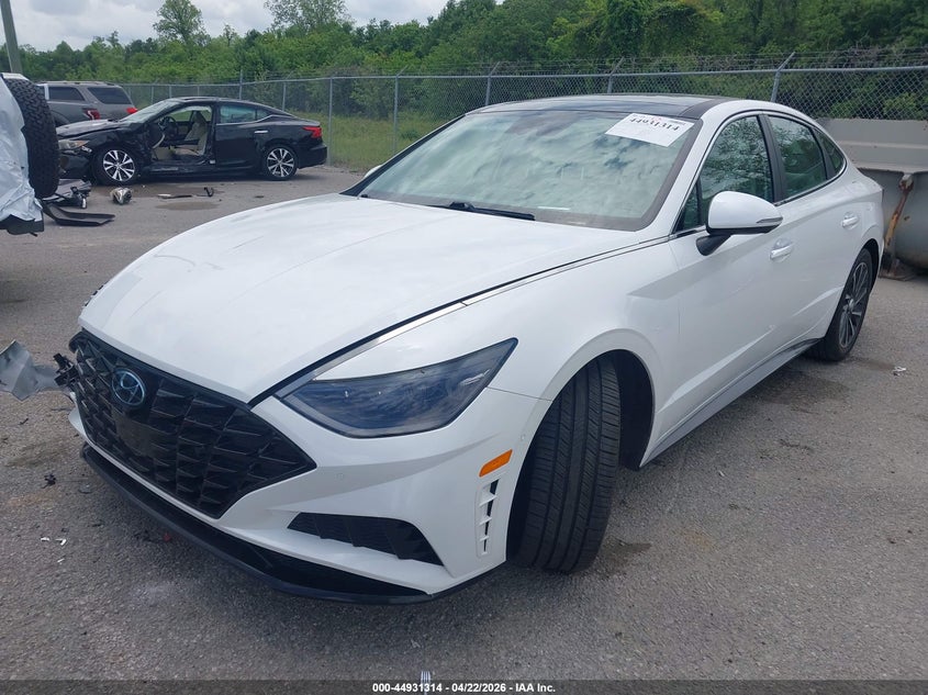 2021 Hyundai Sonata VIN KMHL34J29MA154942 IAAI salvage auction — RIGHT FRONT, Salvage (Louisiana), sold $6,100 on 2026-07-21 (photo 2)