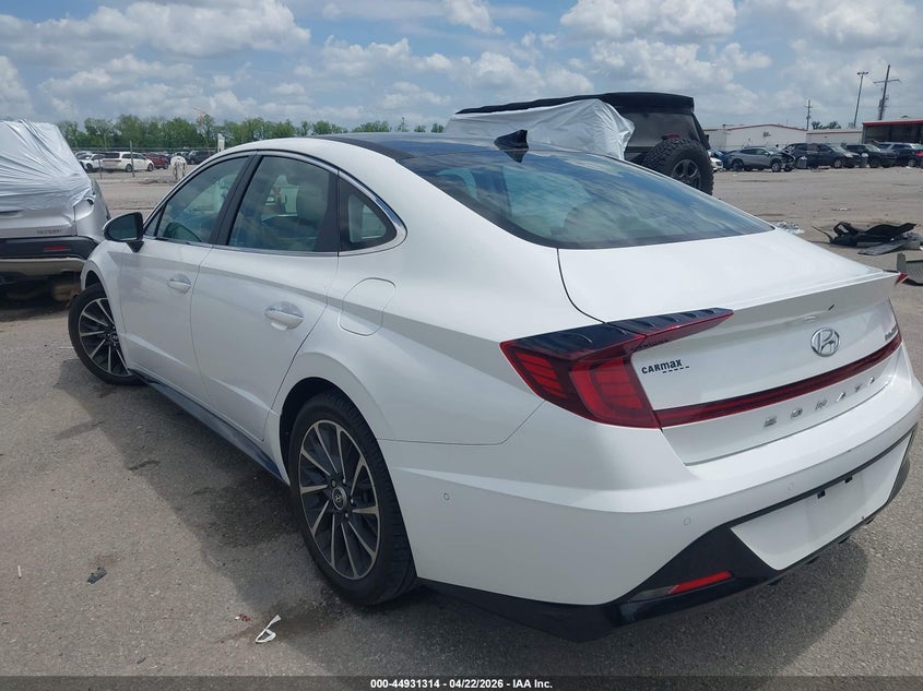 2021 Hyundai Sonata VIN KMHL34J29MA154942 IAAI salvage auction — RIGHT FRONT, Salvage (Louisiana), sold $6,100 on 2026-07-21 (photo 3)