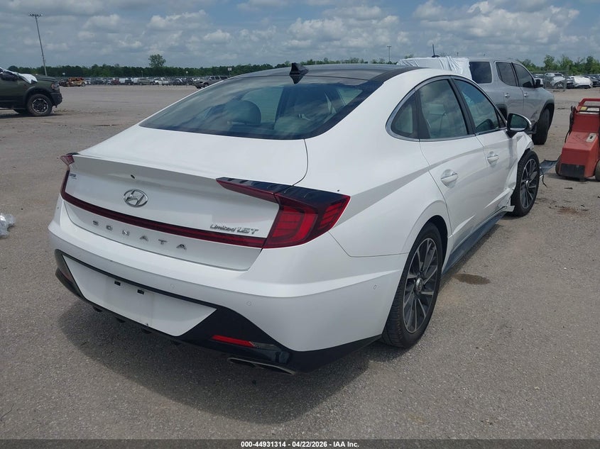 2021 Hyundai Sonata VIN KMHL34J29MA154942 IAAI salvage auction — RIGHT FRONT, Salvage (Louisiana), sold $6,100 on 2026-07-21 (photo 4)